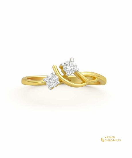 2-Stone-Gold-Diamond-Ring
