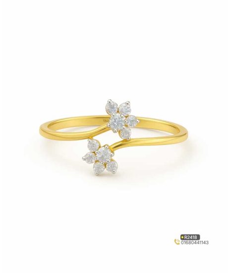 Flower Diamond Ring Engagement