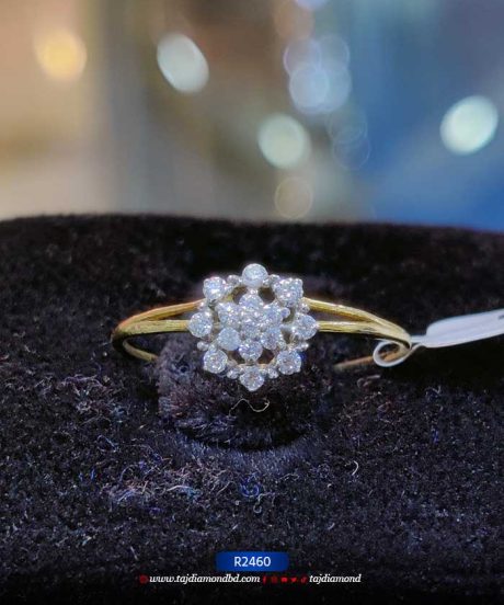 Latest Flower Engagement Ring Heera Finger Rings