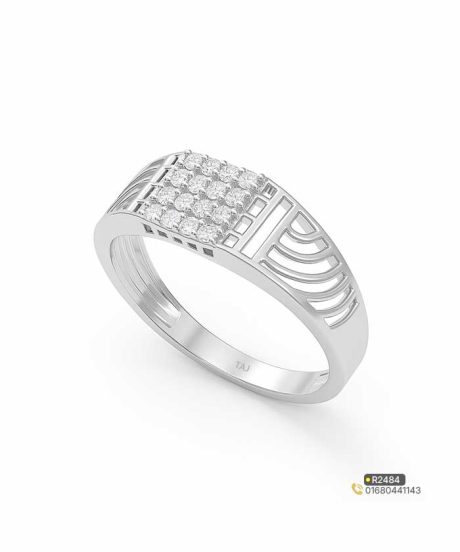 Silver Engagement Luxurious Diamond