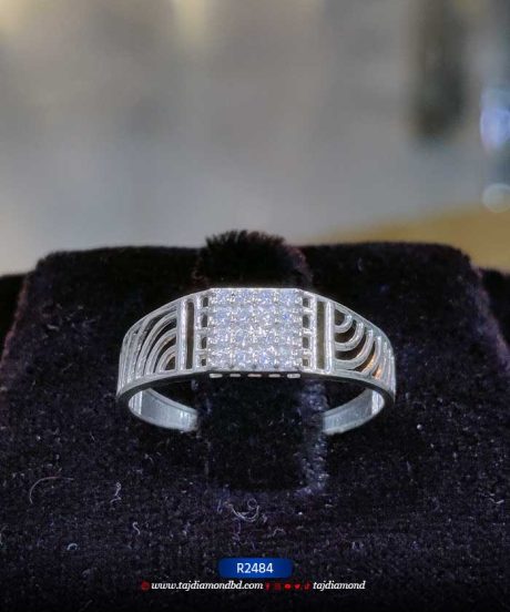 Silver Engagement Luxurious Diamond Rings Online at Best Prices