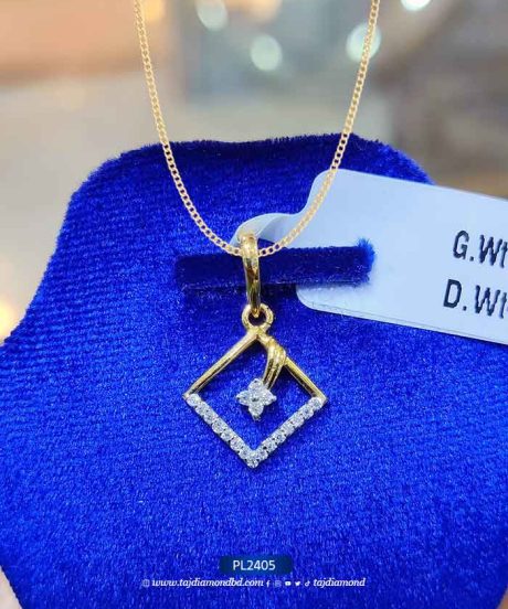 Square Shape Diamond Pendant Collection