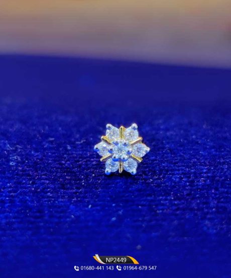 Diamond 7 Stone Nosepin TAJ Diamond. www.tajdiamondbd.com