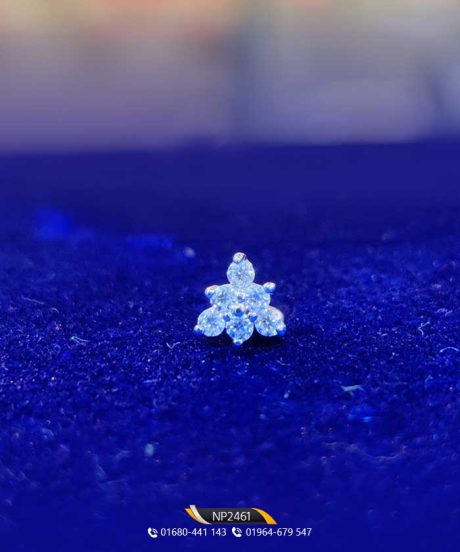 Six Stone Diamond Nosepin TAJ Diamond. www.tajdiamondbd.com