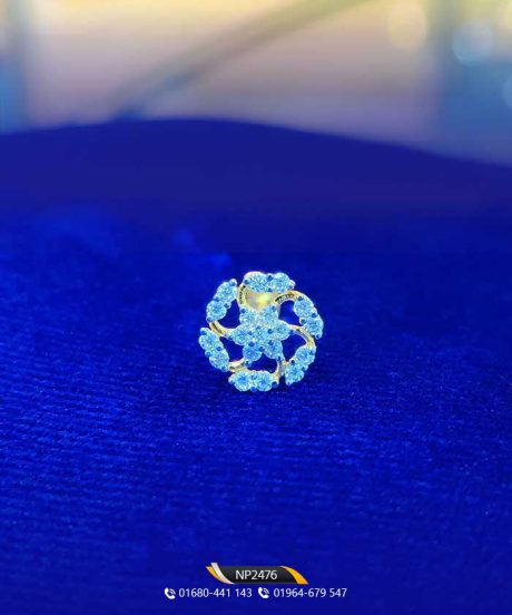 Dazzling Flower Diamond Nosepin TAJ Diamond