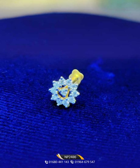 New Design Diamond Nosepin TAJ Diamond