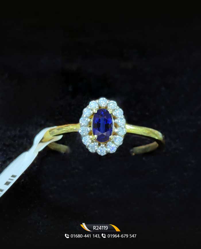 Blue Sapphire Diamond Ring Blue Sapphire Diamond Ring