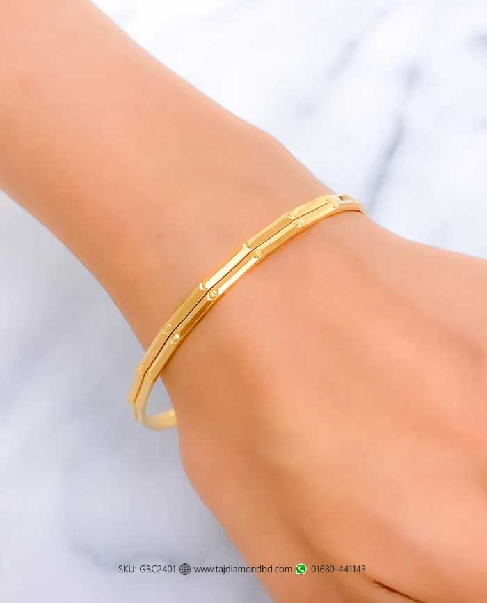 Womens Gold Wedding Bangles at Taj Diamond (2) Womens Gold Wedding Bangles at Taj Diamond