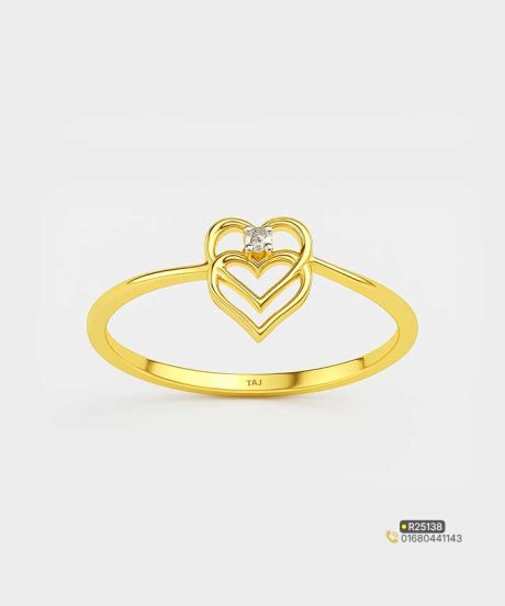 Ladies Heart Diamond Ring