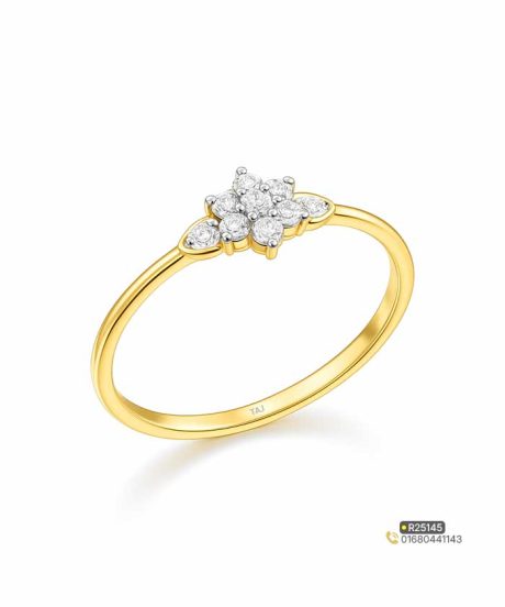 Elegant Diamond Gold Ring