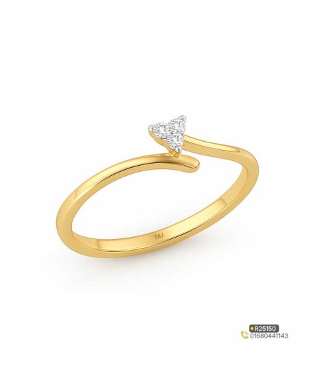 Modern Triangle Diamond Ring